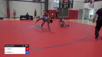 86 kg Consi Of 32 #1 - James Lledo, Mat Town USA vs Marcus Petite, Bulls Wrestling Club