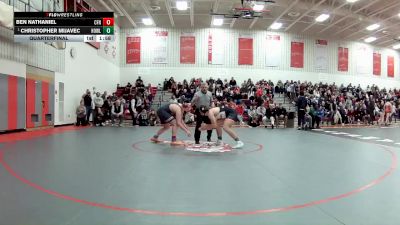 190 lbs Quarterfinal - Christopher Mijavec, Howland vs Ben Nathaniel, Northwest (Canal Fulton)