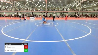 130A lbs Quarterfinal - Taylor Beaury, Journeymen vs Maverick Beckwith, Gorilla Grapplers