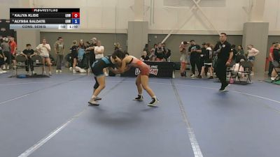 105 lbs Cons. Semis - Kaliya Klise, Gold Rush Wrestling vs Alyssa Saldate, Gold Rush Wrestling