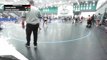 144 lbs Quarterfinal - Michael Santiago, Valley View vs Kaden Arram, Mt Carmel