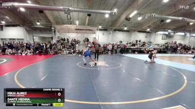 138 lbs Champ. Round 2 - Mikai Alirez, Greeley Central vs Dante Medina, Alameda International