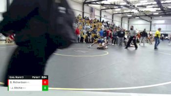 157 lbs Cons. Round 3 - Justin Ritchie, Baldwin Wallace vs Bryan Richardson, Marian University (IN)