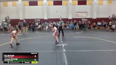 92 lbs Round 2 - Eli Ritchie, Panther Club vs Ethan Ritchie, Panther Club