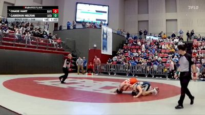 144 lbs Semifinal - Chase Hart, Baylor School vs Cameron Helton, Lakeway Christian Academy