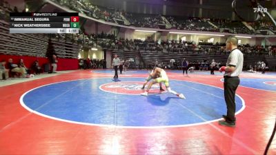113-4A Cons. Round 2 - Nick Weathersbee, Woodland, Cartersville vs Immanual Segura, Perry