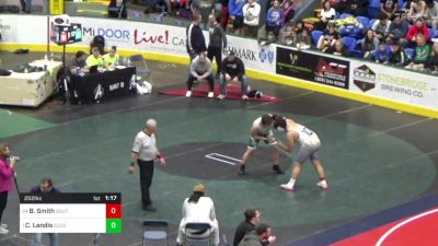 252 lbs Round Of 16 - Braylin Smith, Southern Columbia vs Cody Landis, Elco