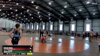 74 lbs Quarterfinals (8 Team) - Kylie Ross, Team Ohio Scarlet vs Ella Piper, Queen Bees