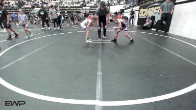 58 lbs Quarterfinal - Creed Long, Chickasha Youth Wrestling vs Hayden Gregory, Tulsa Blue T Panthers