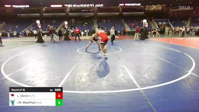 190 lbs Round Of 16 - Luke Donis, Milford [MA] vs Matthew MacPhail, Minnechaug