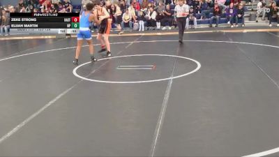 125-128 lbs Round 1 - Elijah Martin, North Platte vs Zeke Strong, Hastings