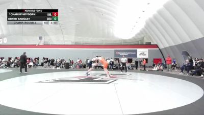 197 lbs Champ. Round 2 - Charlie Heydorn, Unattached Illinois vs Derek Badgley, Grand Valley State