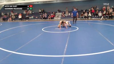 109-120 lbs Cons. Round 3 - Alejandro Velasquez, Lexington vs Jayce Van Vleet, East Butler