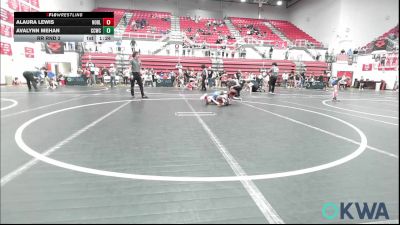 85-91 lbs Rr Rnd 2 - Alaura Lewis, Noble Takedown Club vs Avalynn Mehan, Cotton County Wrestling Club