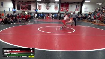 150 lbs Quarterfinal - Braylon Griffiths, Ottumwa vs Carson Kidwell, Solon