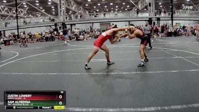 157 lbs Semis (4 Team) - Sam Almedina, Mat Assassins Black vs Justin Lowery, Impact Silver