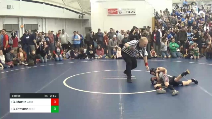 55 lbs Prelims - Gunner Martin, West Allegheny vs Charlie Stevens ...