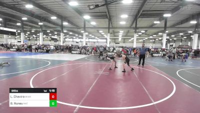 98 lbs Quarterfinal - Lucas Chavira, Bear Wrestling Club vs Bowen Runey, Mat Monsters