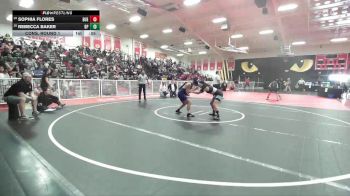 120 lbs Cons. Round 1 - Rebecca Baker, Dos Pueblos vs Sophia Flores, Buena