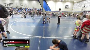 44 lbs Semifinal - Colten Black, Ravage vs Titus Davidson, Wasatch