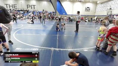 44 lbs Semifinal - Colten Black, Ravage vs Titus Davidson, Wasatch