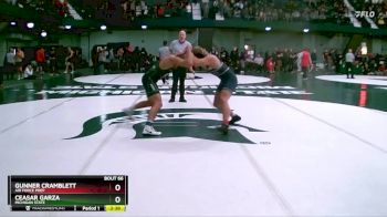 174 lbs Champ. Round 2 - Ceasar Garza, Michigan State vs Gunner Cramblett, Air Force Prep