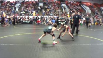 100 lbs Semifinal - Carson Blum, Michigan Grappler RTC vs Griffin Tibai, Bedford GLWC