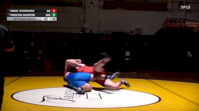 285 lbs 1st Place Match - Angel Rodriguez, Corona Centennial vs Preston Shorter, Chandler