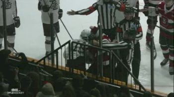 Tempers Flare Between Ottawa And Peterborough As Caleb Deitsch Tries To Fight Through Linesmen