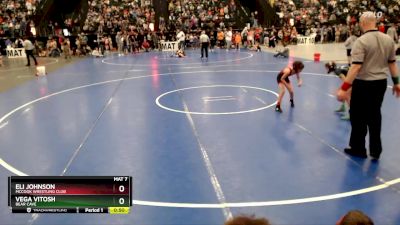 67 lbs Cons. Round 1 - Vega Vitosh, Bear Cave vs Eli Johnson, McCook Wrestling Club