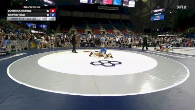 132 lbs Cons. Sub-rd Of 64 - Dominick Haynes, MT vs Griffin Tibai, MI
