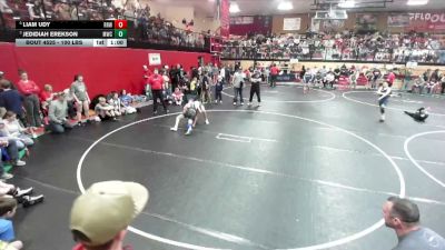 100 lbs Quarters - Jedidiah Erekson, McCall Wrestling Club vs Liam Udy, Raft River Wrestling