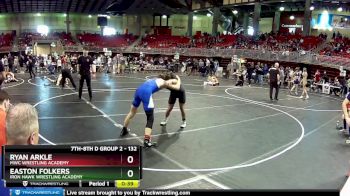 132 lbs Semifinal - Easton Folkers, Iron Hawk Wrestling Academy vs Ryan Arkle, MWC Wrestling Academy