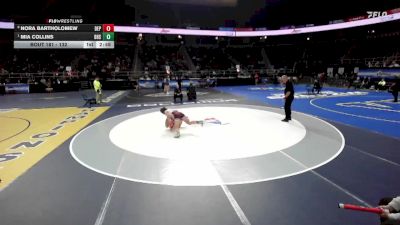 132 lbs Quarterfinal - Mia Collins, Burnt Hills-Scotia-Ballston Spa-2 vs Nora Bartholomew, Deposit-Hancock-4