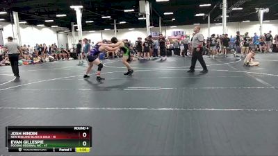 190 lbs Round 4 (8 Team) - Evan Gillespie, Pocono Regional WC vs Josh Hindin, New England Black & Gold