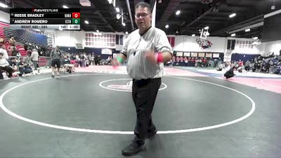 285 lbs Cons. Round 3 - Andrew Romero, El Toro vs Reese Bradley, Vista Murrieta