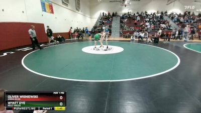 113 lbs Quarterfinal - Oliver Wisniewski, Green River vs Wyatt Dye, Kelly Walsh