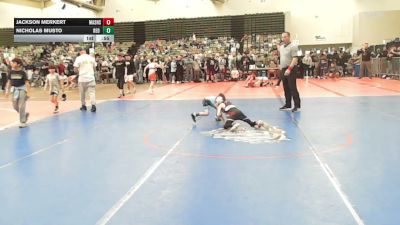 44-T lbs Semifinal - Jackson Merkert, Mat Assassins vs Nicholas Musto, Red Hawk Wrestling