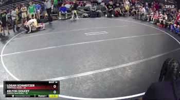 105 lbs Round 5 (6 Team) - Kelton Doucet, Kansas Anaconda vs Logan Schweitzer, Nebraska Maize