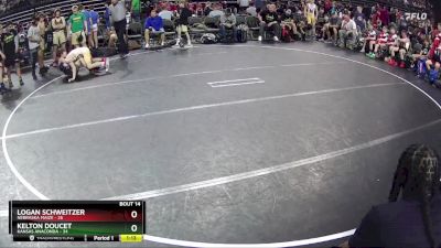 105 lbs Round 5 (6 Team) - Kelton Doucet, Kansas Anaconda vs Logan Schweitzer, Nebraska Maize