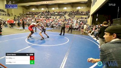 140 lbs Consolation - Donald Ellis, Gentry Youth Wrestling vs Jonah Irby, Verdigris Youth Wrestling