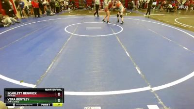 130 lbs Quarterfinal - Vera Bentley, Santa Cruz vs Scarlett Renwick, Matilda