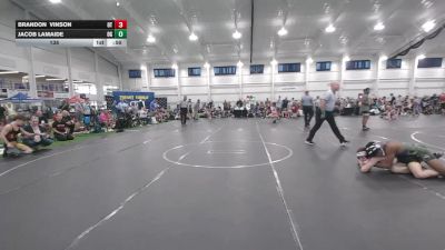 138 lbs Round 2 (4 Team) - Brandon Vinson, Ohio Titan vs Jacob Lamaide, Ohio Gold