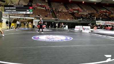 Cadet Boys Lower - 113 lbs Cons. Round 6 - Massi Nawabi vs Joseph Lund, Tracy Wrestling Club