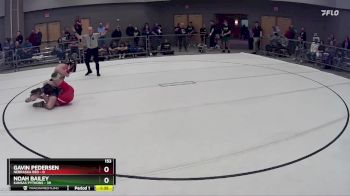 153 lbs Round 1 (8 Team) - Noah Bailey, Kansas Pythons vs Gavin Pedersen, Nebraska Red
