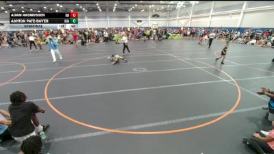 65 lbs Semifinal - Ashton Pate-Boyer, Unattached vs Adam Rasmussen, Roundtree Wrestling