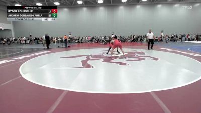 132 lbs Consi Of 32 #2 - Ryder Rousselle, LA vs Andrew Gonzalez-Carela, NJ