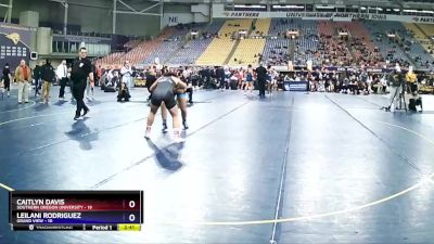 155 lbs Placement Matches (16 Team) - Leilani Rodriguez, Grand View vs Caitlyn Davis, Southern Oregon University