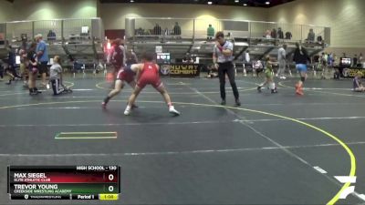 130 lbs Quarterfinal - Max Siegel, Elite Athletic Club vs Trevor Young, Creekside Wrestling Academy