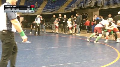 150 lbs 5th Place - Grayson Ray, Quakertown vs Landon Simpson, Waynesburg
